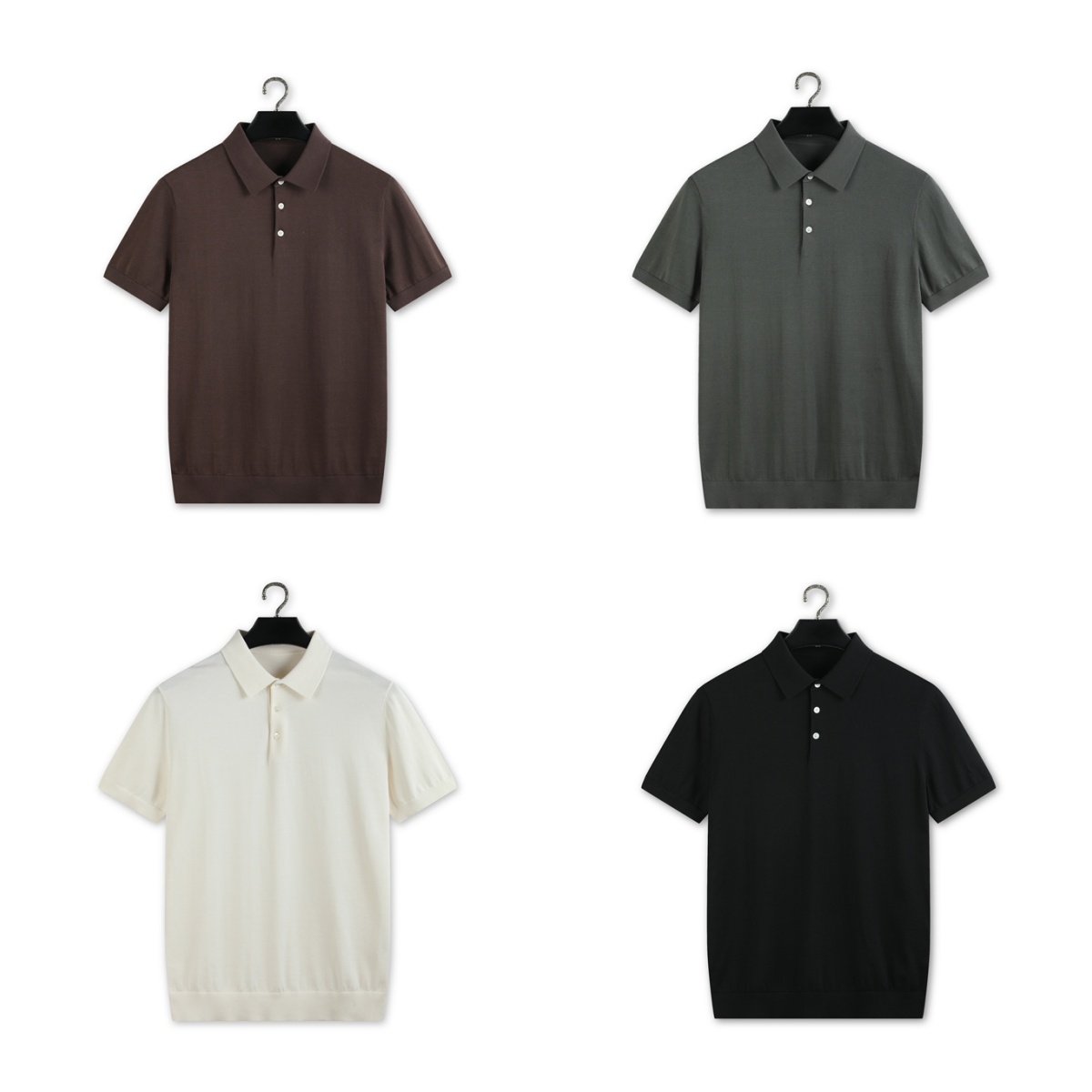 loro piana silk-cotton blend polo shirt